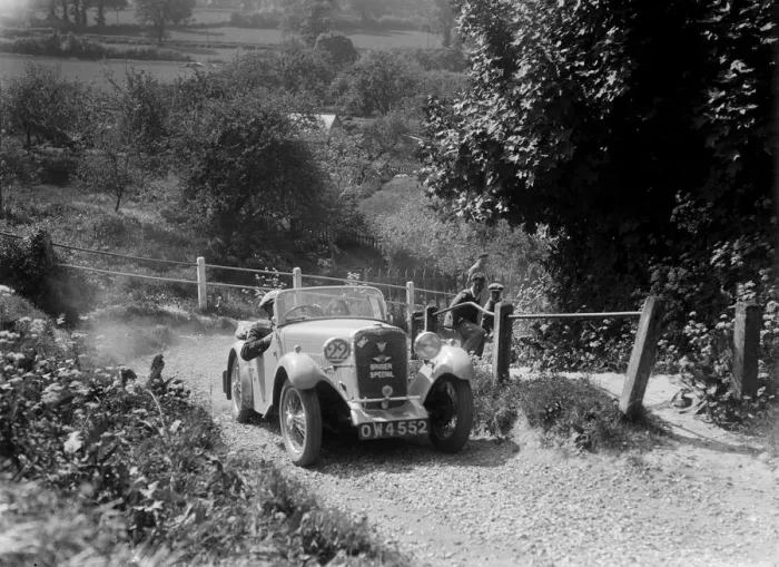 Framed Print : 1934 Singer Le Mans taking part in a West Hants Light Car Club Trial, Ibberton Hill, Dorset, 1930s Framed Print : 1934 Singer Le Mans taking part in a West Hants Light Car Club Trial, Ibberton Hill, Dorset, 1930s