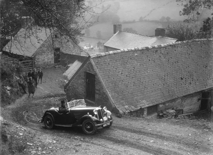 Framed Print : 1934 Standard Avon tourer taking part in a Standard Car Owners Club trial. Artist: Bill Brunell Framed Print : 1934 Standard Avon tourer taking part in a Standard Car Owners Club trial. Artist: Bill Brunell