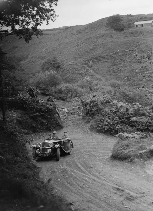Framed Print : 1935 AC tourer taking part in a motoring trial, late 1930s. Artist: Bill Brunell Framed Print : 1935 AC tourer taking part in a motoring trial, late 1930s. Artist: Bill Brunell