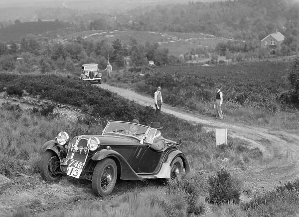 1935 Frazer-Nash BMW 315  /  40 taking part in the NWLMC Lawrence Cup Trial, 1937. Artist: Bill Brunell