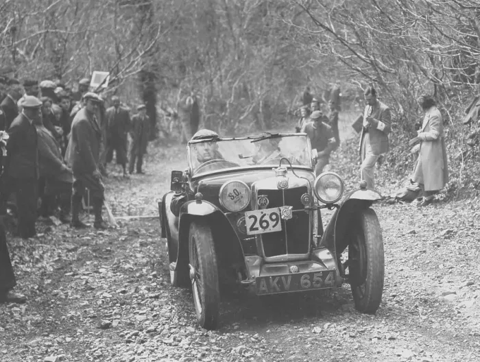 Framed Print : 1935 MG PA Midget on the MCC Land's End Trial, 1939 Framed Print : 1935 MG PA Midget on the MCC Land's End Trial, 1939