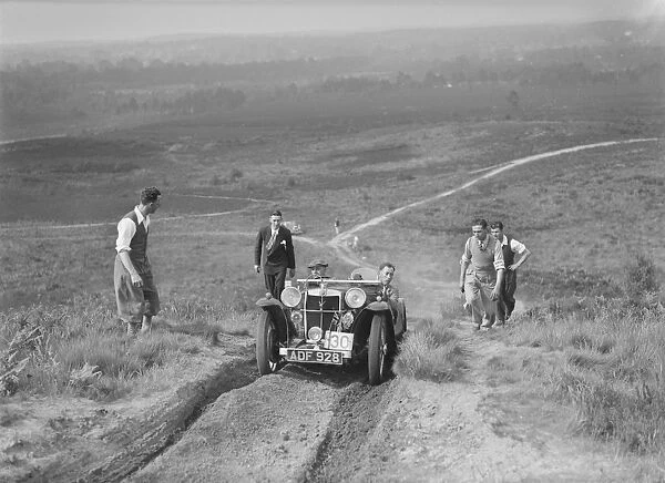 1935 MG PA taking part in the NWLMC Lawrence Cup Trial, 1937. Artist: Bill Brunell