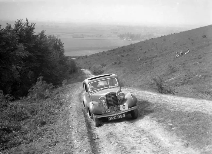 Framed Print : 1935 Talbot 10 1185 cc competing in a Talbot CC trial. Artist: Bill Brunell Framed Print : 1935 Talbot 10 1185 cc competing in a Talbot CC trial. Artist: Bill Brunell