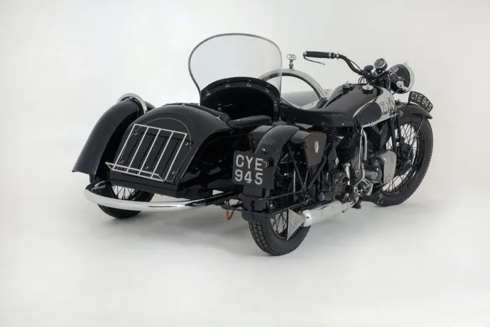Framed Print : 1936 Brough Superior 11-50 Special Combination. Creator: Unknown