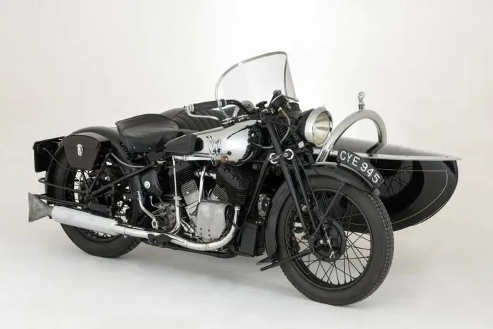 Framed Print : 1936 Brough Superior 11-50 Special Combination. Creator: Unknown Framed Print : 1936 Brough Superior 11-50 Special Combination. Creator: Unknown