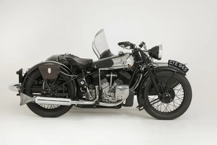 Framed Print : 1936 Brough Superior 11-50 Special Combination. Creator: Unknown Framed Print : 1936 Brough Superior 11-50 Special Combination. Creator: Unknown