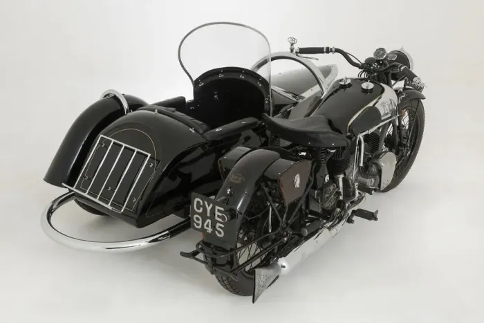 Framed Print : 1936 Brough Superior 11-50 Special Combination. Creator: Unknown Framed Print : 1936 Brough Superior 11-50 Special Combination. Creator: Unknown