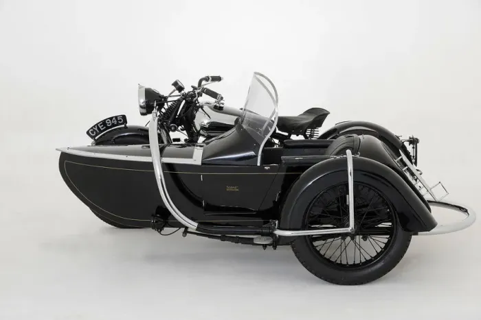 Framed Print : 1936 Brough Superior 11-50 Special Combination. Creator: Unknown Framed Print : 1936 Brough Superior 11-50 Special Combination. Creator: Unknown