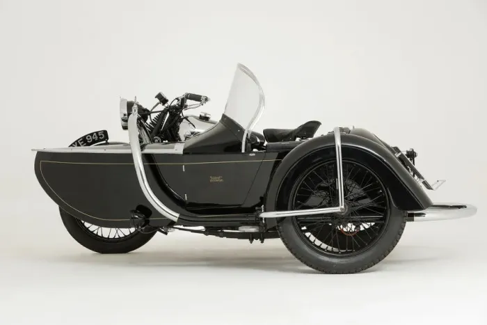 Framed Print : 1936 Brough Superior 11-50 Special Combination. Creator: Unknown Framed Print : 1936 Brough Superior 11-50 Special Combination. Creator: Unknown