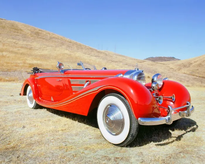 Framed Print : 1936 Mercedes Benz 540K Framed Print : 1936 Mercedes Benz 540K