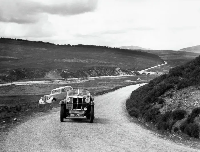 Framed Print : 1936 MG M type Midget on Scottish rally Framed Print : 1936 MG M type Midget on Scottish rally