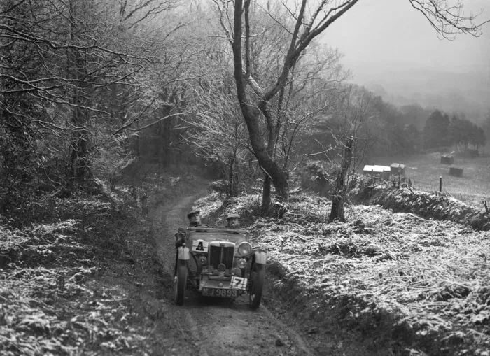 Framed Print : 1936 MG PB taking part in a motoring trial, late 1930s. Artist: Bill Brunell Framed Print : 1936 MG PB taking part in a motoring trial, late 1930s. Artist: Bill Brunell