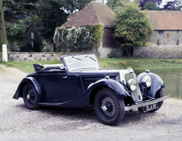 Framed Print : 1937 Aston Martin 2 litre Abbott body. Creator: Unknown Framed Print : 1937 Aston Martin 2 litre Abbott body. Creator: Unknown