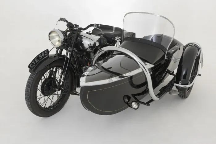 Framed Print : 1937 Brough Superior 11-50 Special Combination. Creator: Unknown Framed Print : 1937 Brough Superior 11-50 Special Combination. Creator: Unknown