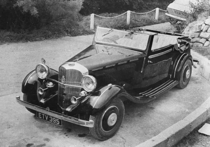 Framed Print : 1937 Brough Superior 6cyl cabriolet. Creator: Unknown