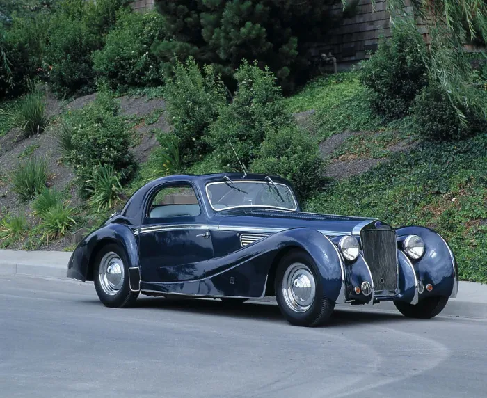 Framed Print : 1937 Delage D8