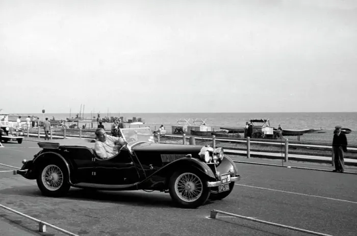 Framed Print : 1937 Riley Lynx on the 1953 Brighton rally Framed Print : 1937 Riley Lynx on the 1953 Brighton rally