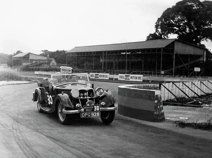 Framed Print : 1937 Riley Lynx at Goodwood