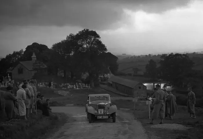 Framed Print : 1937 Riley Lynx on Welsh rally driven by M.G.Shorey Framed Print : 1937 Riley Lynx on Welsh rally driven by M.G.Shorey