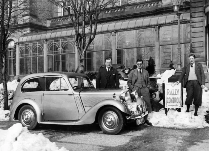 Framed Print : 1937 Talbot Ten saloon. Creator: Unknown
