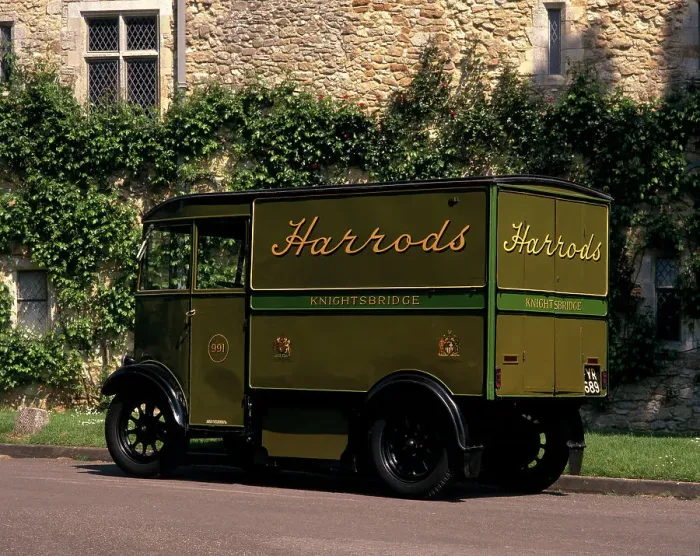 Framed Print : A 1939 Harrod's one ton electric delivery van Framed Print : A 1939 Harrod's one ton electric delivery van