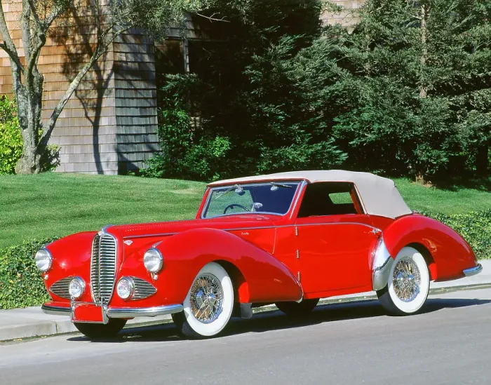 Framed Print : 1947 Delahaye 135m Vanden Plas