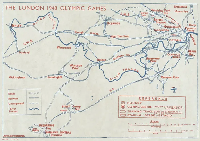 Framed Print : The 1948 London Olympic Games - back cover, 1948. Creator: Unknown Framed Print : The 1948 London Olympic Games - back cover, 1948. Creator: Unknown