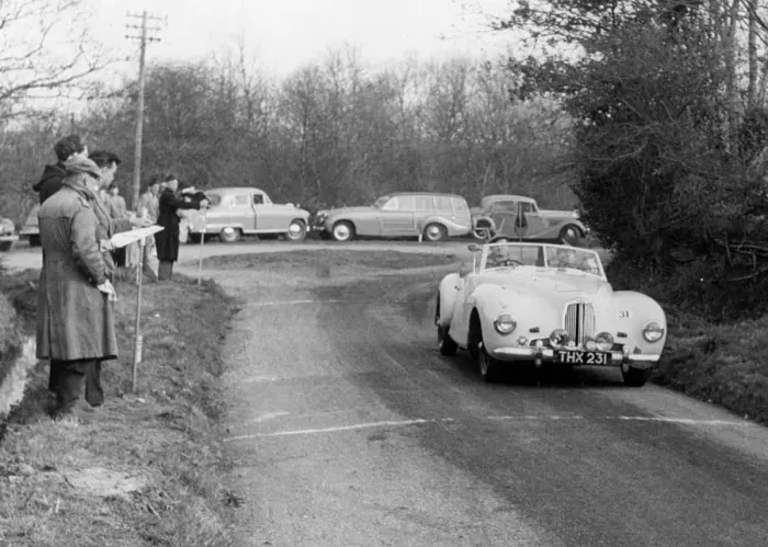 Framed Print : 1950 Aston Martin DB1 on 1955 Little Rally. Creator: Unknown Framed Print : 1950 Aston Martin DB1 on 1955 Little Rally. Creator: Unknown