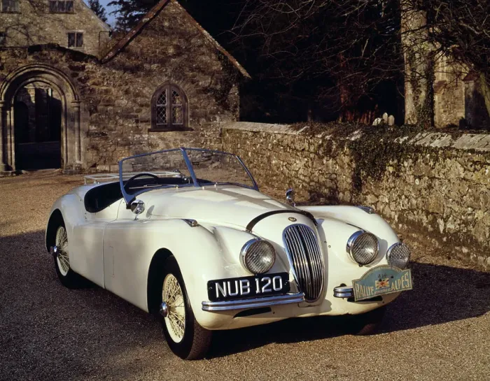 Framed Print : 1950 Jaguar XK120. Creator: Unknown Framed Print : 1950 Jaguar XK120. Creator: Unknown
