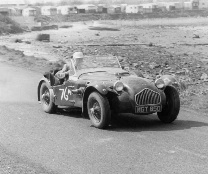 Framed Print : 1951 Allard J2 at Gosport speed trials 1958. Creator: Unknown Framed Print : 1951 Allard J2 at Gosport speed trials 1958. Creator: Unknown