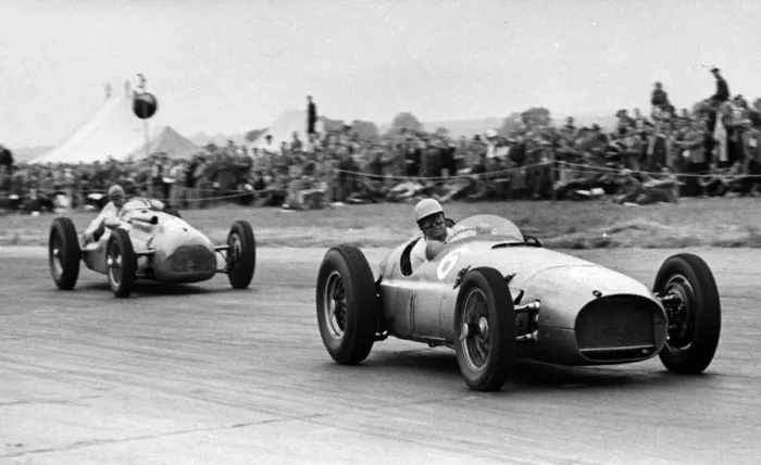 Framed Print : 1951 BRM V16, Reg Parnell at Goodwood. Creator: Unknown Framed Print : 1951 BRM V16, Reg Parnell at Goodwood. Creator: Unknown