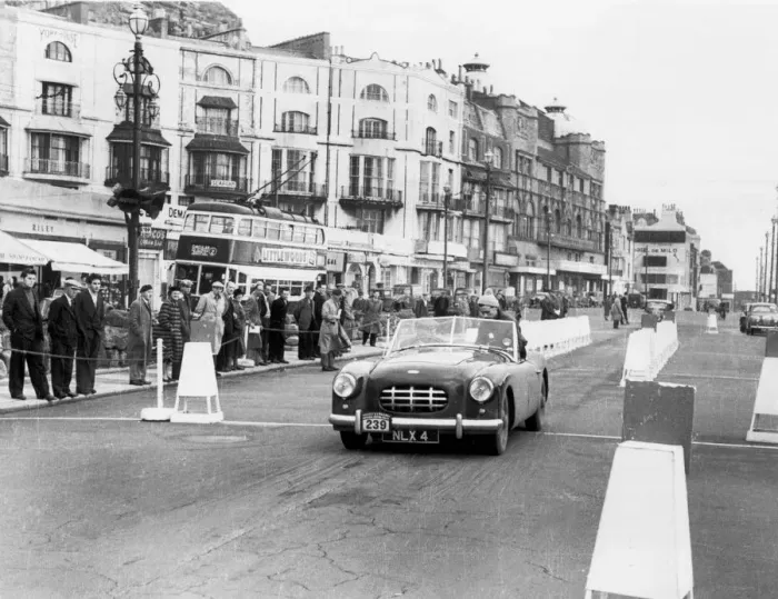 Framed Print : 1952 Healey-Alvis on 1953 Daily Express rally. Creator: Unknown Framed Print : 1952 Healey-Alvis on 1953 Daily Express rally. Creator: Unknown