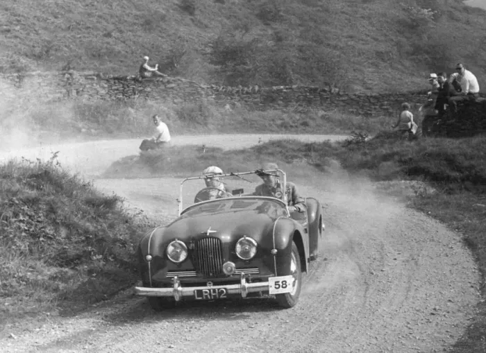 Framed Print : 1952 Jowett Jupiter, Morecambe rally. Creator: Unknown Framed Print : 1952 Jowett Jupiter, Morecambe rally. Creator: Unknown