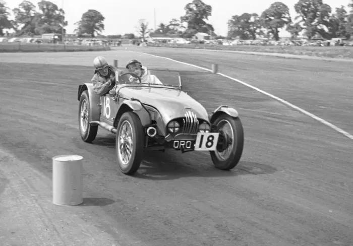 Framed Print : 1952 MG Tucker Peake special at Silverstone 1953. Creator: Unknown Framed Print : 1952 MG Tucker Peake special at Silverstone 1953. Creator: Unknown