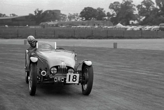 Framed Print : 1952 MG Tucker Peake special at Silverstone 1953. Creator: Unknown