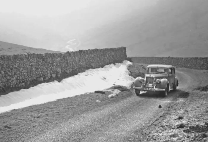 Framed Print : 1953 Alvis TA21 during 1954 R. A. C. Rally. Creator: Unknown Framed Print : 1953 Alvis TA21 during 1954 R. A. C. Rally. Creator: Unknown