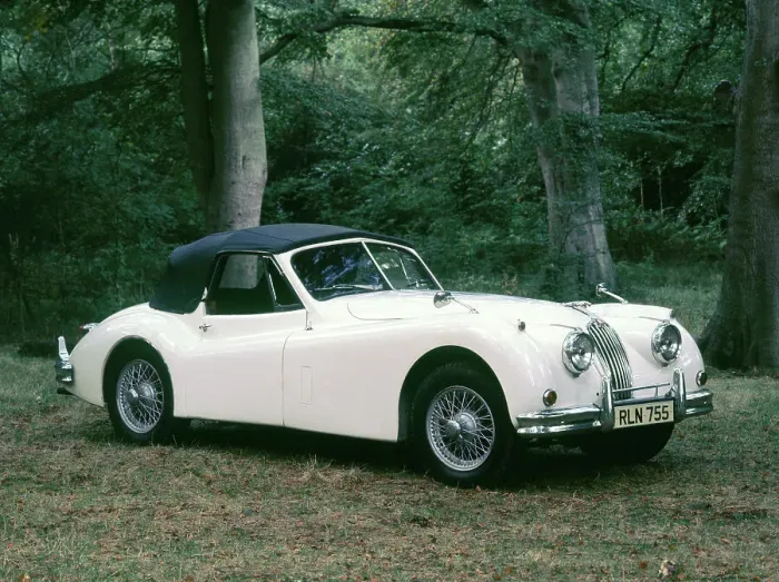 Framed Print : 1954 Jaguar XK140 DHC Framed Print : 1954 Jaguar XK140 DHC