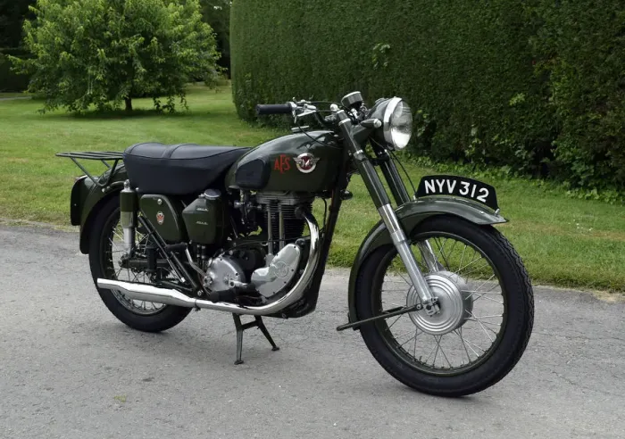 Framed Print : 1954 Matchless G3 LS Auxiliary Fire Service motorcycle. Creator: Unknown Framed Print : 1954 Matchless G3 LS Auxiliary Fire Service motorcycle. Creator: Unknown