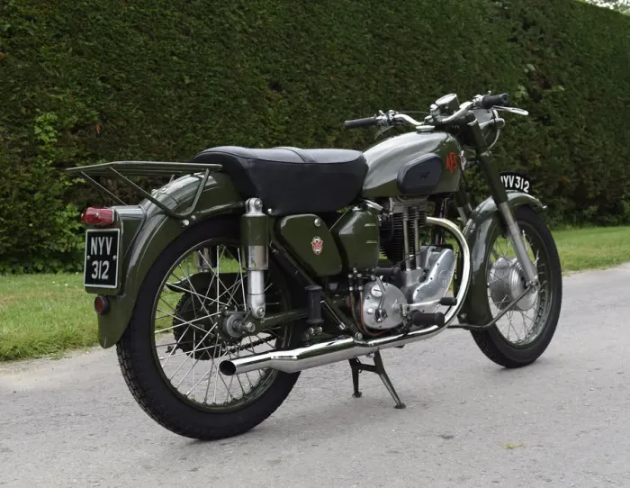 Framed Print : 1954 Matchless G3 LS Auxiliary Fire Service motorcycle. Creator: Unknown Framed Print : 1954 Matchless G3 LS Auxiliary Fire Service motorcycle. Creator: Unknown