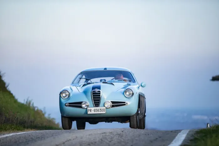 Framed Print : 1955 Alfa Romeo 1900 SZ coupe Zagato. Creator: Unknown Framed Print : 1955 Alfa Romeo 1900 SZ coupe Zagato. Creator: Unknown