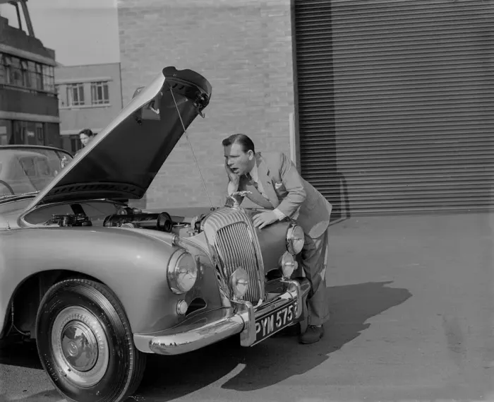 Framed Print : 1955 Daimler Conquest Roadster by Hooper used in Norman Wisdom film Up in the World Framed Print : 1955 Daimler Conquest Roadster by Hooper used in Norman Wisdom film Up in the World