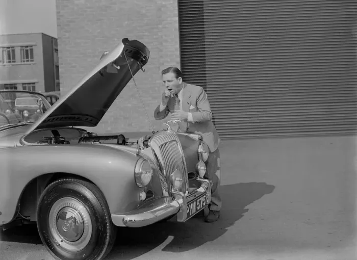 Framed Print : 1955 Daimler Conquest Roadster by Hooper used in Norman Wisdom film Up in the World Framed Print : 1955 Daimler Conquest Roadster by Hooper used in Norman Wisdom film Up in the World