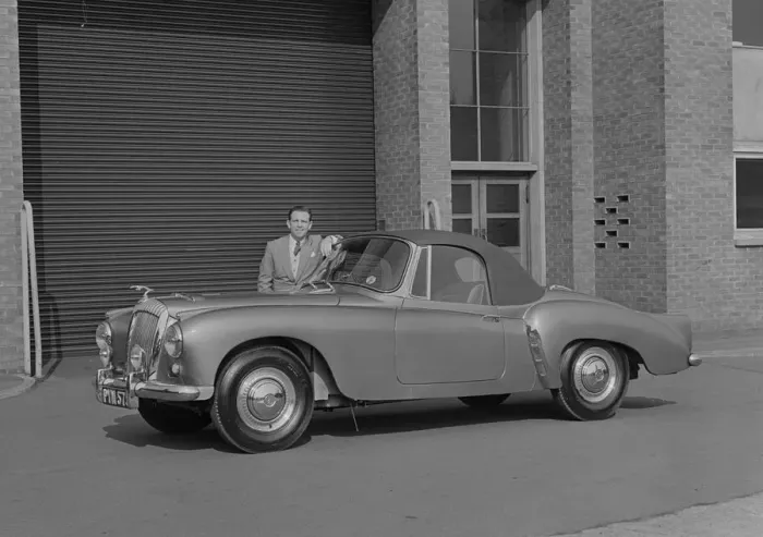 Framed Print : 1955 Daimler Conquest Roadster by Hooper used in Norman Wisdom film Up in the World Framed Print : 1955 Daimler Conquest Roadster by Hooper used in Norman Wisdom film Up in the World