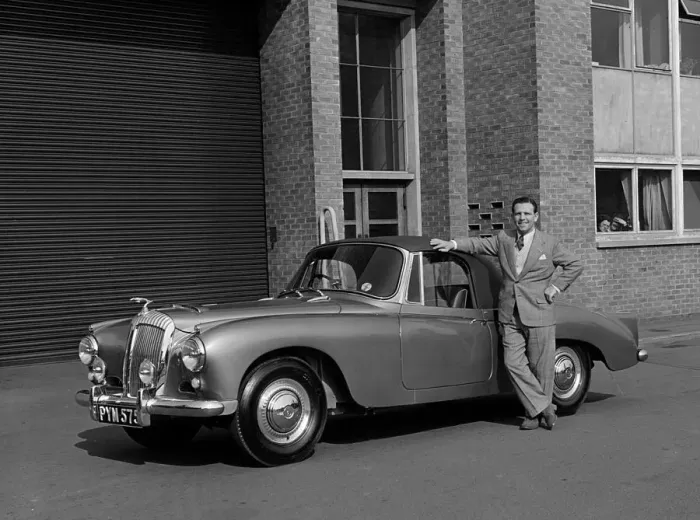 Framed Print : 1955 Daimler Conquest Roadster by Hooper used in Norman Wisdom film Up in the World Framed Print : 1955 Daimler Conquest Roadster by Hooper used in Norman Wisdom film Up in the World