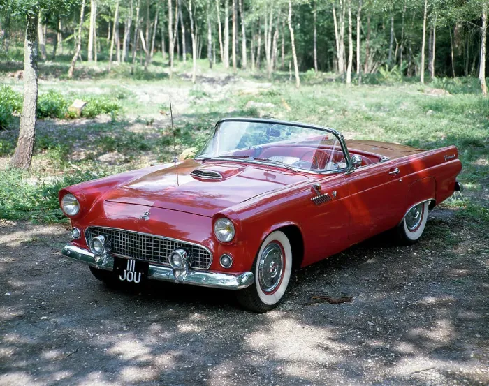 Framed Print : A 1955 Ford Thunderbird Framed Print : A 1955 Ford Thunderbird