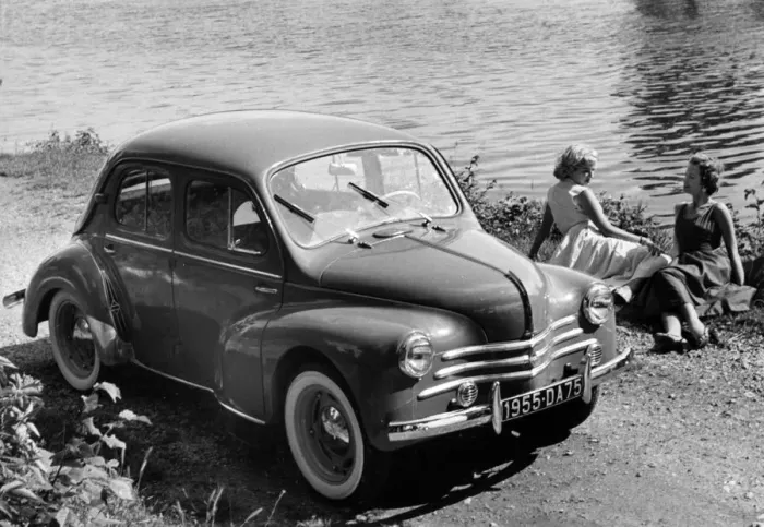 Framed Print : 1955 Renault 4CV 750. Creator: Unknown Framed Print : 1955 Renault 4CV 750. Creator: Unknown