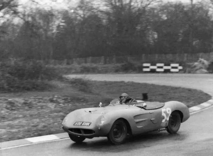 Framed Print : 1956 Fairthorpe Electron at Brands Hatch. Creator: Unknown Framed Print : 1956 Fairthorpe Electron at Brands Hatch. Creator: Unknown
