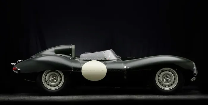 Framed Print : 1956 Jaguar D type