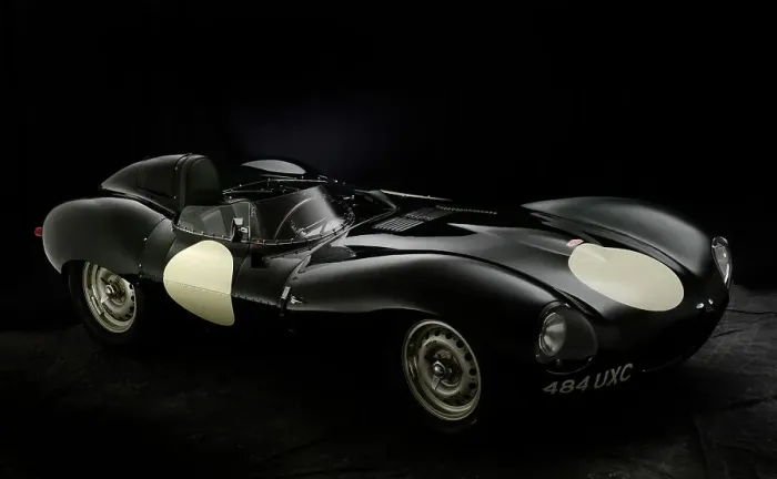 Framed Print : 1956 Jaguar D type