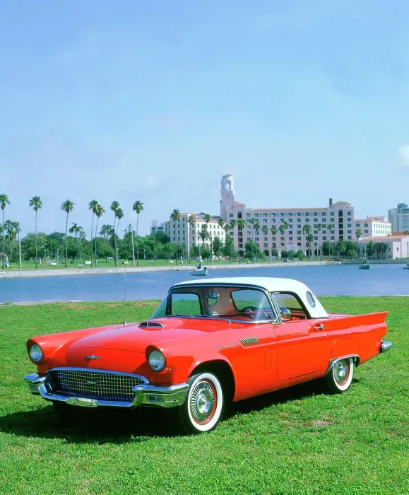 Framed Print : 1957 Ford Thunderbird Framed Print : 1957 Ford Thunderbird